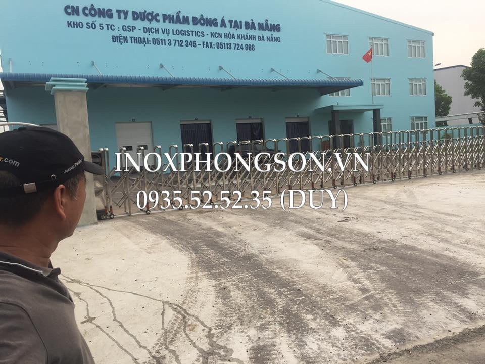 Thi công Cổng xếp cho Công ty Dược phẩm Đông Á - KCN Hòa Khánh, Đà Nẵng